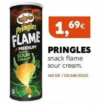 Supermercados Lupa Pringles snack flame sour cream oferta