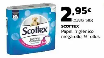 Supermercados Lupa Scottex papel higiénico megarollo oferta