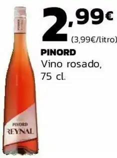 Supermercados Lupa Pinord vino rosado oferta