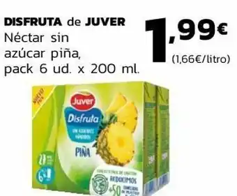 Supermercados Lupa Disfruta de juver néctar sin azúcar piña oferta