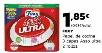 Supermercados Lupa Foxy papel de cocina oferta