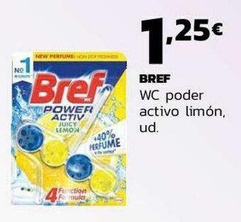 Supermercados Lupa Bref wc poder activo limón oferta