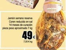FROIZ Jamón serrano oferta