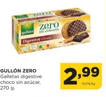 Alimerka GULLÓN ZERO Galletas digestive choco sin azúcar oferta