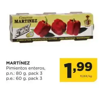 Alimerka MARTÍNEZ Pimientos enteros oferta