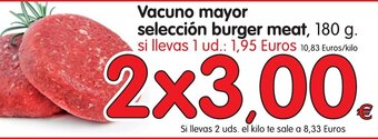 Alimerka Vacuno mayor selección burger meat 180g oferta