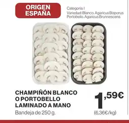 Supercor Champiňón blanco o portobello laminado a mano oferta