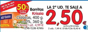 Alimerka Krissia Barritaas 400g oferta