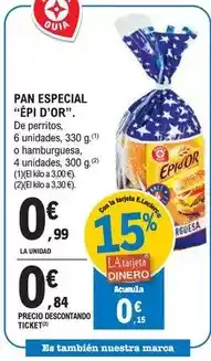 E.Leclerc Epi d'or - pan especial oferta