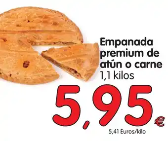 Alimerka Empanada premium de atún o carne 1,1kilos oferta