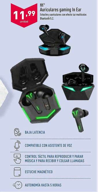 ALDI Nk Auriculares Gaming In Ear oferta