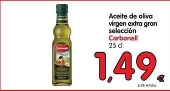 Alimerka Carbonell Aceite de oliva virgen extra gran selección 25cl oferta