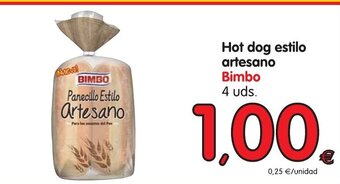 Alimerka Bimbo Hot dog estilo artesano 4 uds oferta