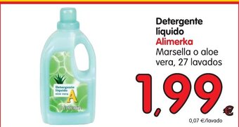 Alimerka Alimerka Detergente liquido Marsella o aloe vera, 27 lavados oferta