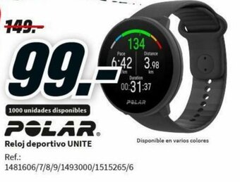 MediaMarkt Polar Reloj deportivo Unite oferta