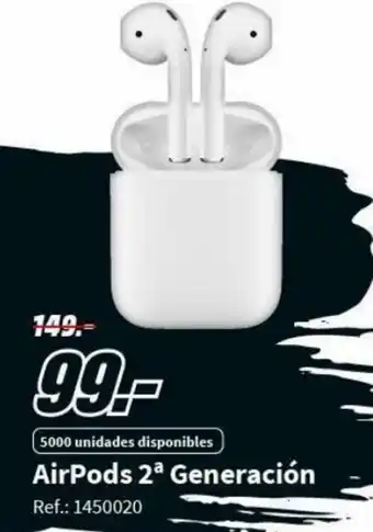 MediaMarkt Airpods 2 Generacion oferta