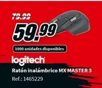 MediaMarkt Logitech Ratón inalámbrico MX MASTER 3 oferta