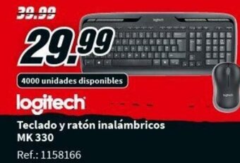 MediaMarkt Logitech Teclado y ratón inalámbricos MK 330 oferta