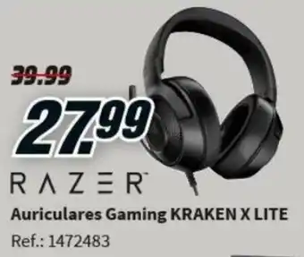 MediaMarkt Razer Auriculares Gaming Kraken X Lite oferta