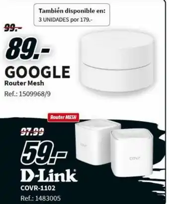 MediaMarkt Google Router Mesh oferta