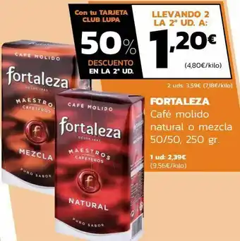 Supermercados Lupa Café molido natural o mezcla fortaleza oferta