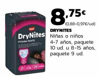 Supermercados Lupa Drynites niñas o niños 4-7 años oferta