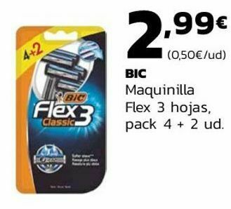 Supermercados Lupa Bic maquinilla flex 3 hojas oferta