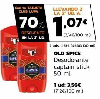 Supermercados Lupa Old spice desodorante captain stick oferta
