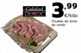 Supermercados Lupa Chuleta de lomo de cerdo oferta