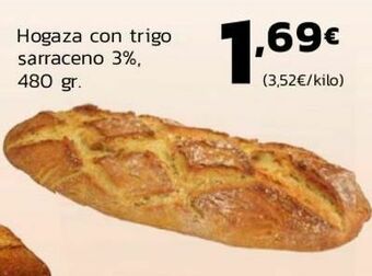 Supermercados Lupa Hogaza con trigo sarraceno 3% oferta