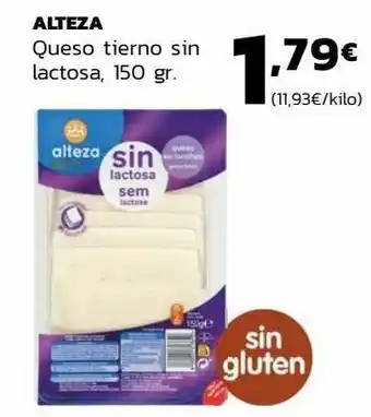 Supermercados Lupa Alteza queso tierno sin lactosa oferta