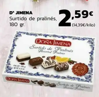 Supermercados Lupa Dª jimena surtido de pralinés oferta