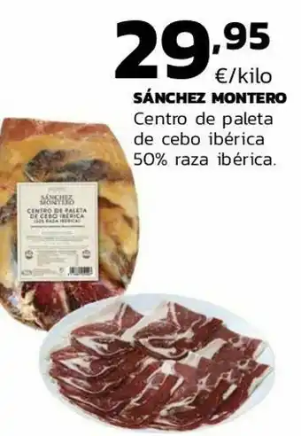 Supermercados Lupa Sánchez montero centro de paleta de cebo ibérico 50% raza ibérica oferta