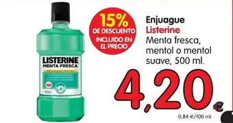 Alimerka Listerine Enjuague 500ml oferta