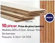 BricoCentro Friso de pino lambric oferta