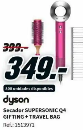 MediaMarkt Dyson Secador Supersonic Q4 Gifting + Travel Bag oferta