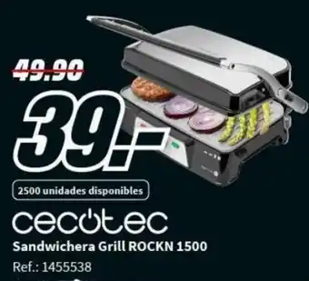 MediaMarkt Cecotec Sandwichera Grill Rockn 1500 oferta