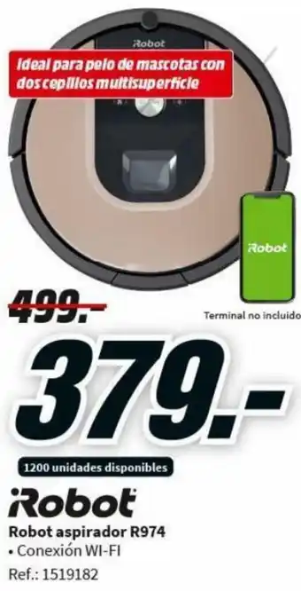 MediaMarkt Robot Robot Aspirador R974 oferta