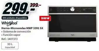 MediaMarkt Whirlpool Horno-Microondas MWP 3391 SX oferta