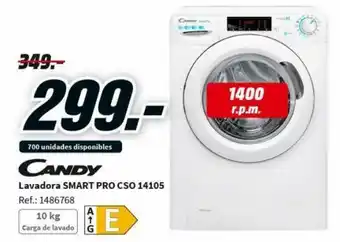 MediaMarkt Candy Lavadora Smart Pro CSO 14105 oferta