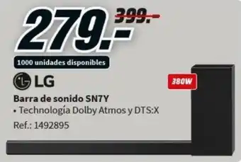 MediaMarkt LG Barra de sonido SN7Y oferta