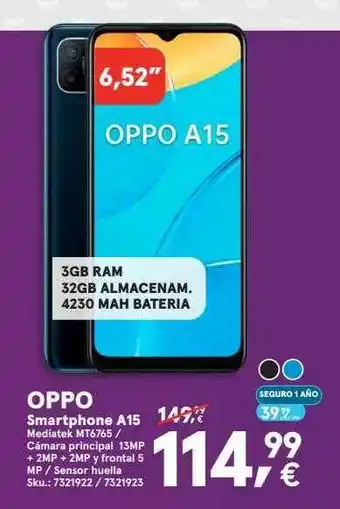 Worten Oppo Smartphone A15 oferta