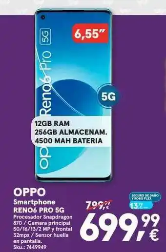 Worten Oppo Smartphone Reno6 Pro 5g oferta