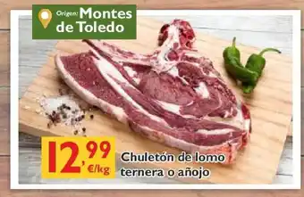 Cash Ecofamilia Chuletón de lomo ternera o añojo oferta