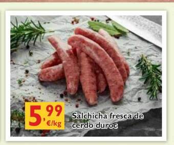 Cash Ecofamilia Salchicha fresca de cerdo duroc oferta
