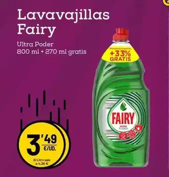 AhorraMas Fairy Lavavajillas 800ml + 270ml gratis oferta