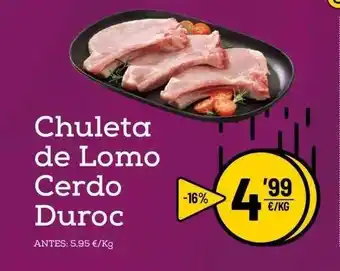 AhorraMas Duroc Chuleta de Lomo Cerdo oferta