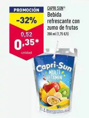 ALDI Capris Sun Bebida refrescante con zumo de frutas 200ml oferta