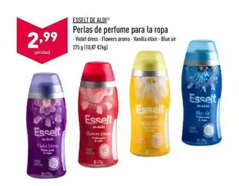 ALDI Esselt De Aldi Perlas de perfume para la ropa 275g oferta