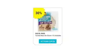 Consum Old El Paso Tortilla Maiz Sin Gluten 10 Unidades oferta